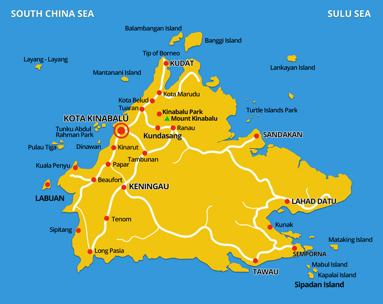 "Map of Sabah"